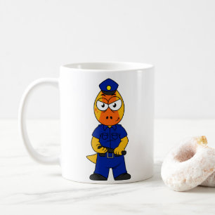 Caneca De Café Policial Paquicefalossauro.