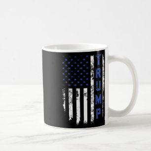 Caneca De Café Policial Thin Blue Line Republican Policial Usa Ba