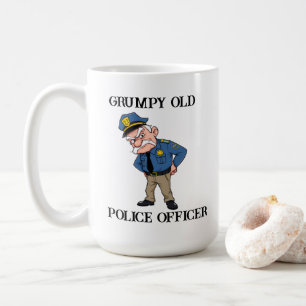 Caneca De Café Policial Velho Grumpy