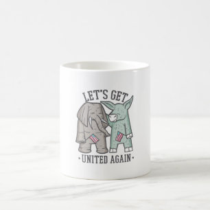 Caneca De Café Política dos EUA - Vamos Se Une Novamente