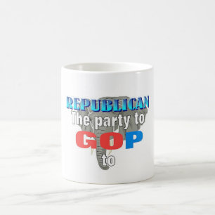 Caneca De Café Política para o partido republicano