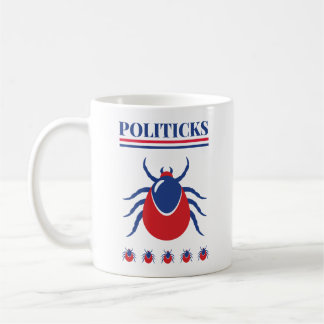 Caneca De Café Politicks Short Sleeve Tee, Camisa Engraçada, Polí