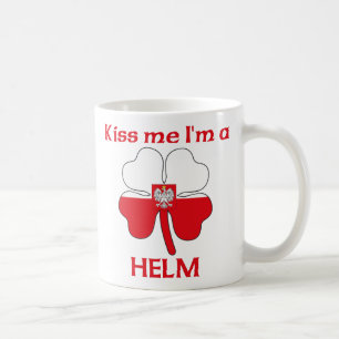 Caneca De Café Polonêis personalizados beijam-me que eu sou leme