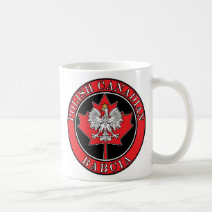Caneca De Café Polonês Canadense Maple Leaf Babcia