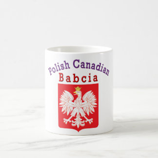 Caneca De Café Polonês canadiano Shield Babcia