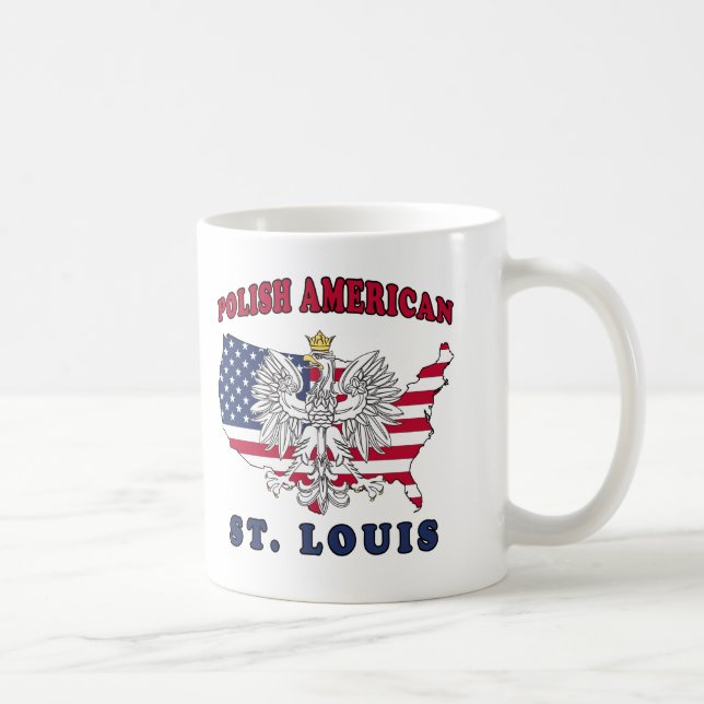 Caneca De Café Polonês de St Louis Missouri (Direita)
