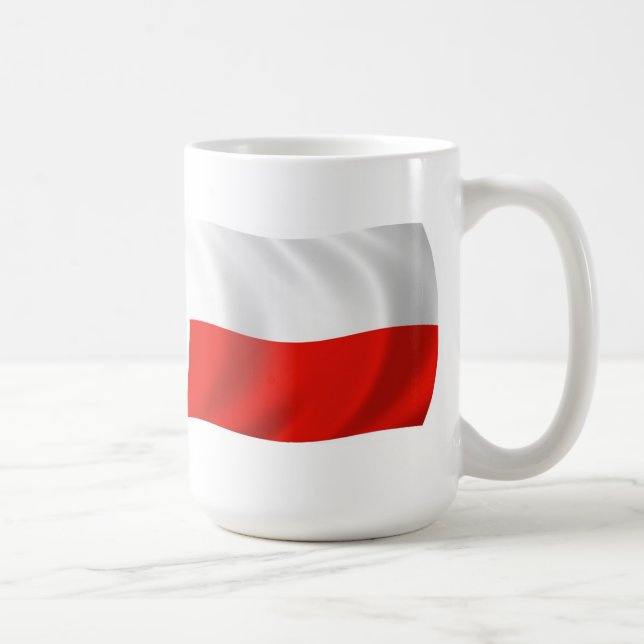Caneca De Café Polônia Flag Mug (Direita)