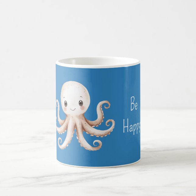 Caneca De Café Polvo Azul Feliz (Centro)