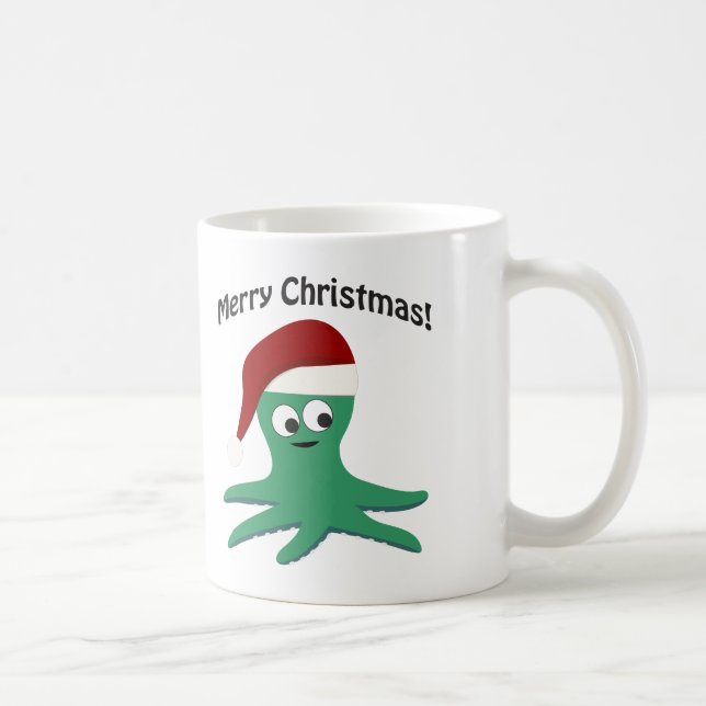 Caneca De Café Polvo Feliz de Natal (Direita)