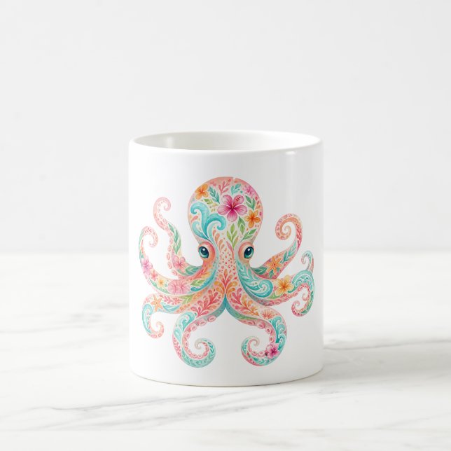 Caneca de Café Polvo Floral Fofo (Centro)
