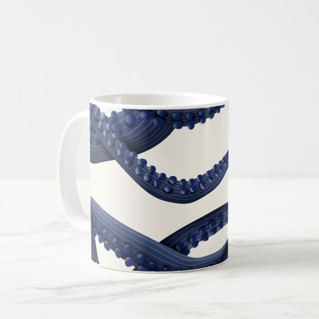 Caneca De Café Polvo gigante Tentáculos (Frente Esquerda)