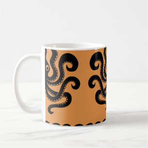 Caneca De Café Polvo grego antigo, padrão de onda