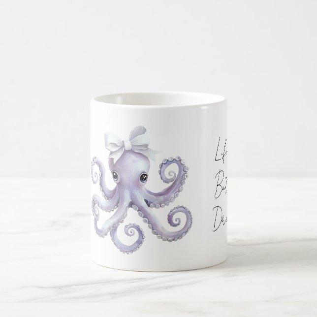 Caneca De Café Polvo Roxo com Laço Branco (Centro)