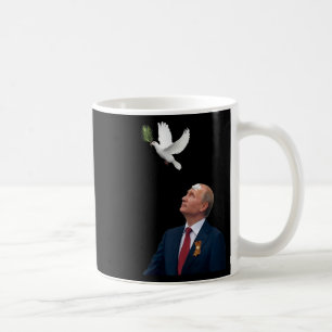 Caneca De Café Pomba da Paz Pare Puck Futin Fora das Mãos da Ucrâ