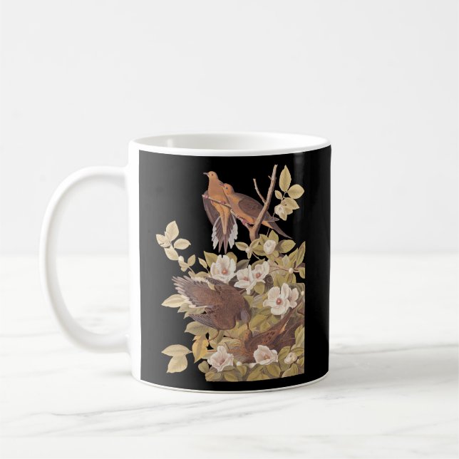 Caneca De Café Pomba de Tartaruga Carolina de Audubon (Esquerda)