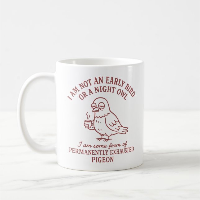 Caneca De Café pombo exausto (Esquerda)