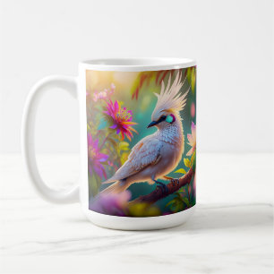 Caneca De Café Pombo Fantasia com Penugem Rosada Juvenil Crestado