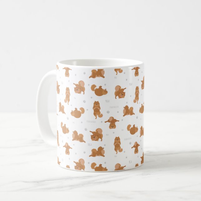 Caneca De Café Pomerânia (Frente Esquerda)