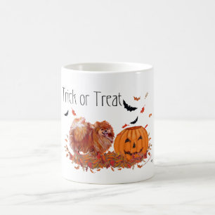 Caneca De Café Pomerânia de Halloween