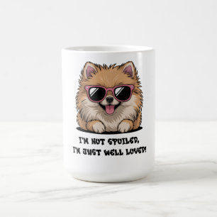 Caneca De Café Pomerânia Não Estou Mimada Bem Amada Amante de Cãe