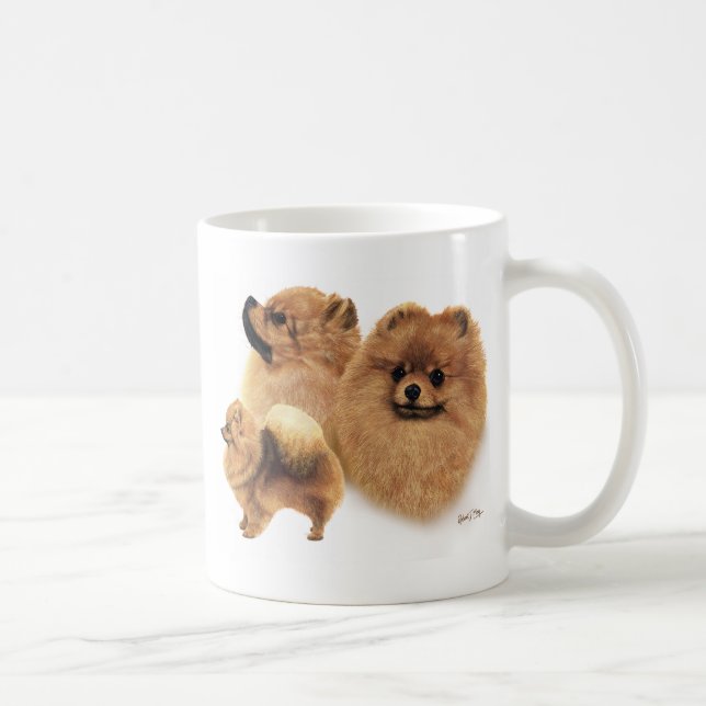 Caneca De Café Pomeranian (Direita)