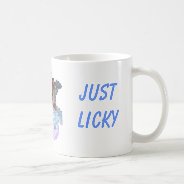 Caneca De Café Pomeranian: Nao nippy, apenas Licky (Direita)