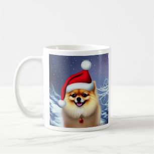 Caneca De Café Pomeraniano, Papais noeis, Mug de Café Natal