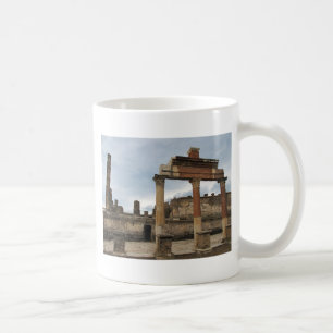 Caneca De Café Pompeii - colunas restantes da arcada