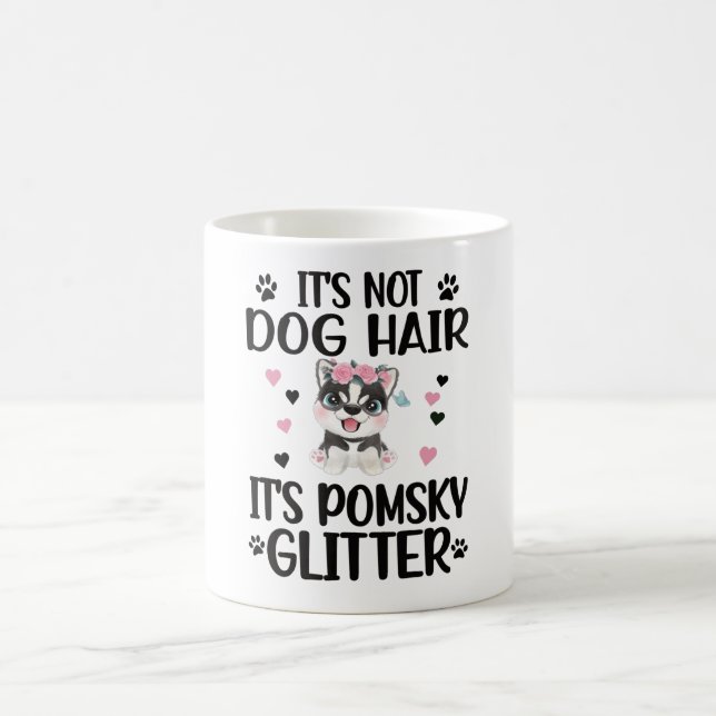 Caneca De Café Pomsky Dog Lover Pomsky Proprietário Pomsky Pai Mã (Centro)