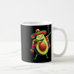 Caneca De Café Poncho Mexicano Dabbing Abacate Cinco De Maio 1