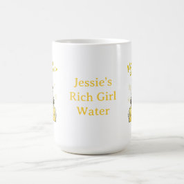 Caneca De Café Pônei de Manifestação de Riqueza com Nome Personal