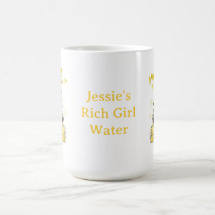 Caneca De Café Pônei de Manifestação de Riqueza com Nome Personal