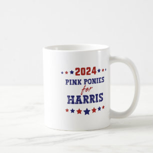 Caneca De Café Pôneis Para Kamala-harris 2024