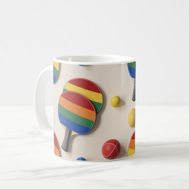 Caneca De Café Pong do Orgulho (Frente Esquerda)