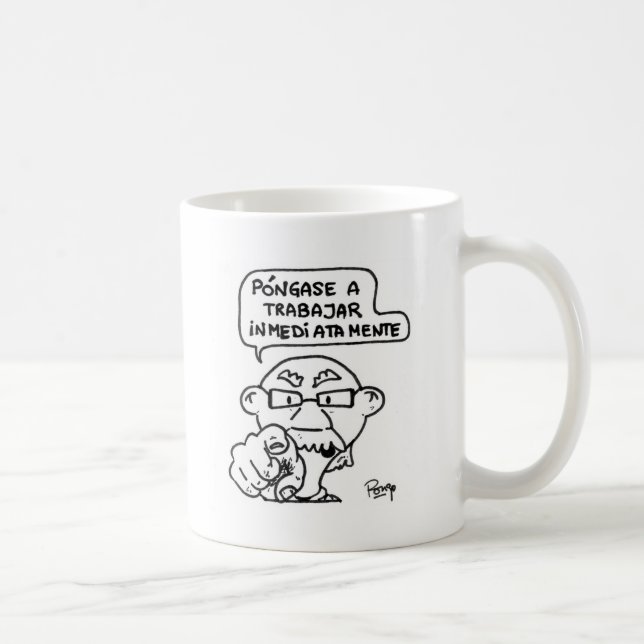 Caneca De Café Póngase a trabajar (Direita)