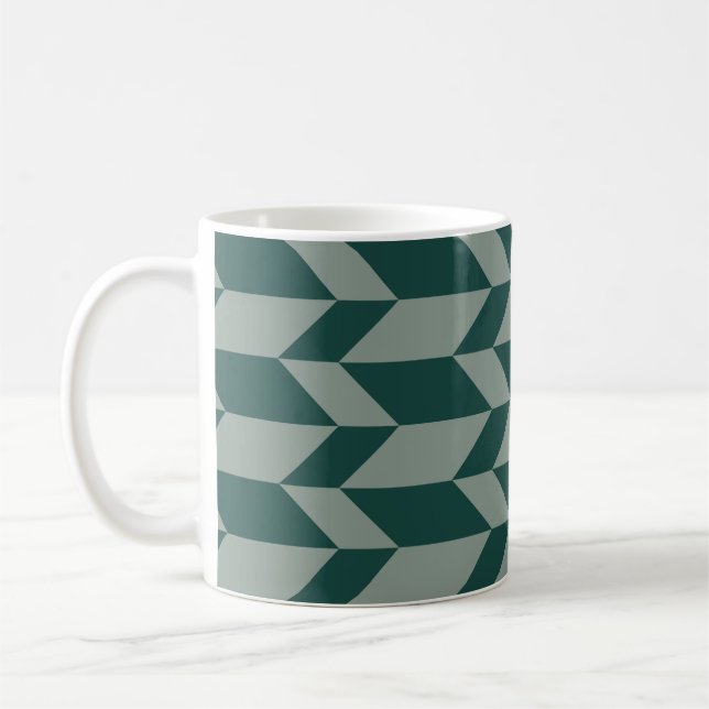 Caneca De Café Pontas Verdes com Traço de Dois Pontas Negrito (Esquerda)