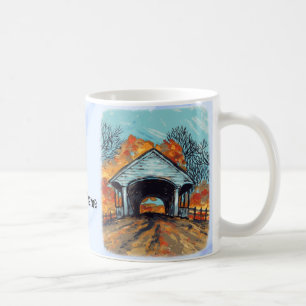 Caneca De Café Ponte coberta pela queda