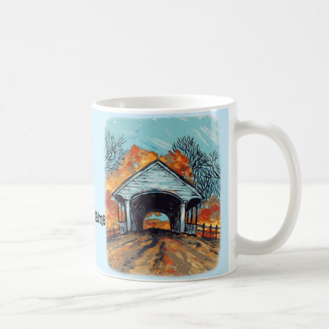 Caneca De Café Ponte coberta pela queda (Direita)