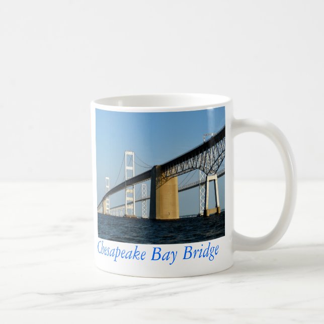 Caneca De Café Ponte da baía de Chesapeake - COPO (Direita)