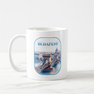 Caneca De Café Ponte de Cadeia Budapeste Széchenyi