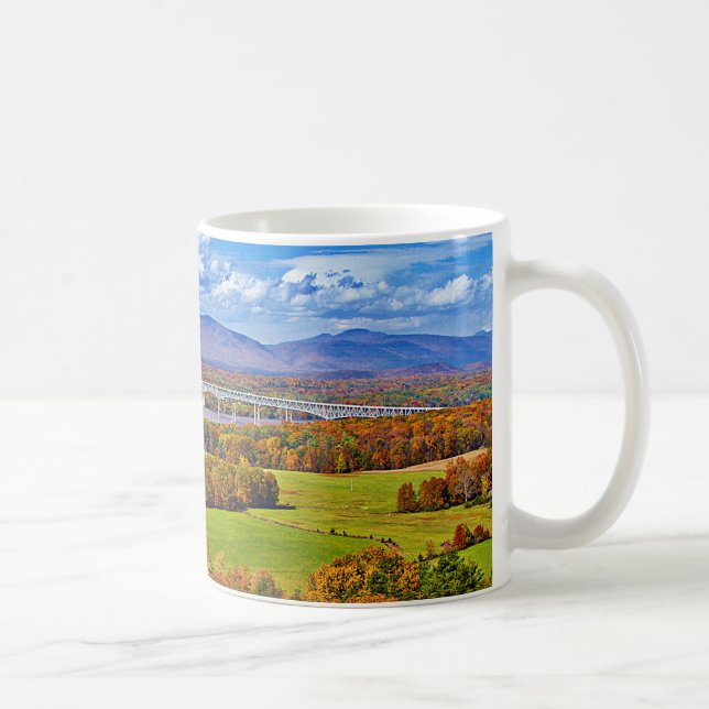 Caneca De Café Ponte de Rhinecliff na queda (Direita)