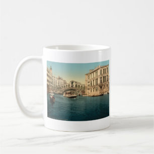 Caneca De Café Ponte de Rialto e canal grande, Veneza, Italia