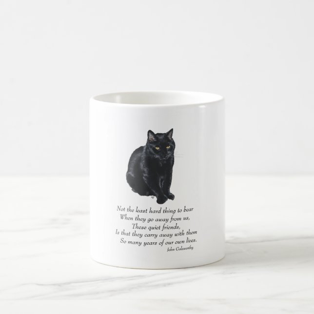 Caneca De Café Ponte do Arco-Íris do Gato Preto (Centro)