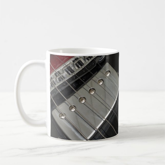 Caneca De Café Ponte Elétrica de Violão, Strings Mug (Esquerda)