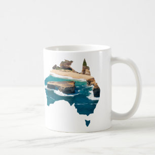 Caneca De Café Ponte Excelente Ocean Road da Austrália Shape Lond
