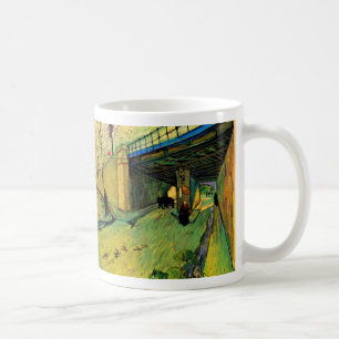 Caneca De Café Ponte ferroviária sobre Montmajour, por Vincent va