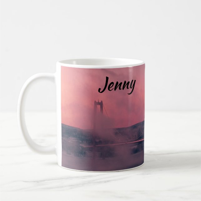 Caneca de café Ponte Golden Gate São Francisco (Esquerda)