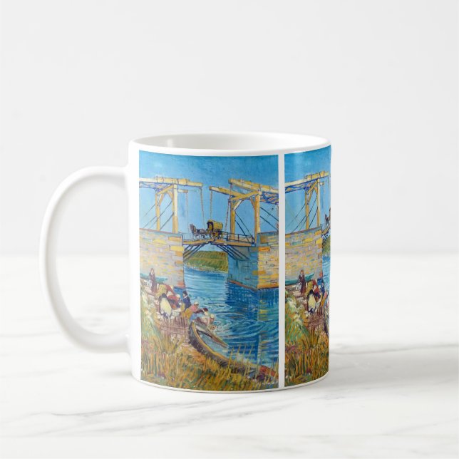 Caneca De Café Ponte Langlois em Arles (1888) Vincent Van Gogh (Esquerda)