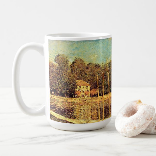 Caneca De Café Ponte no Argenteuil Claude Monet (Com Donut)