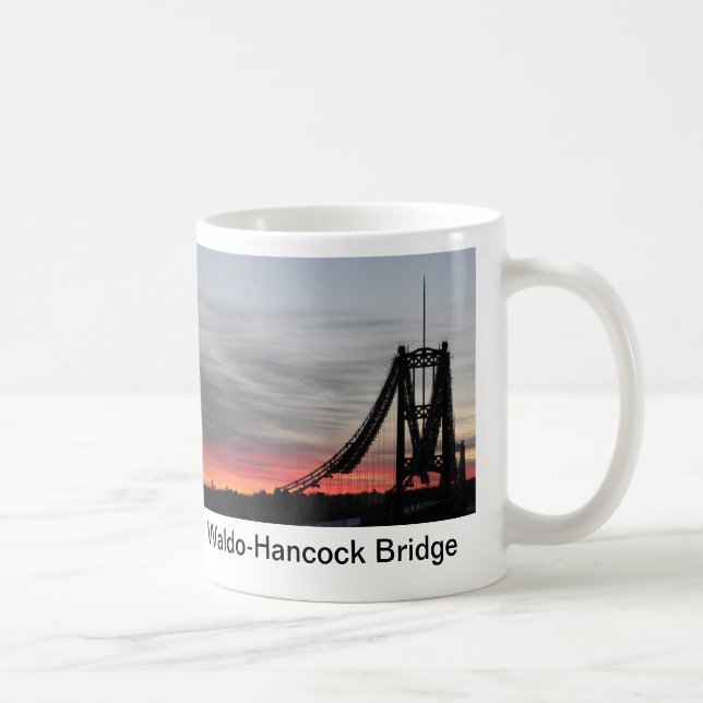 Caneca De Café Ponte no nascer do sol, Waldo-Hancock de (Direita)